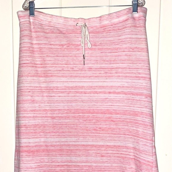 Victoria's Secret Women XL Maxi Stripe Knit Skirt Beach Walking Drawstring Waist - Picture 2 of 5